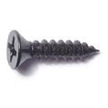 Midwest Fastener Sheet Metal Screw, #12 x 1 in, Black Steel Flat Head Phillips Drive, 10 PK 79462